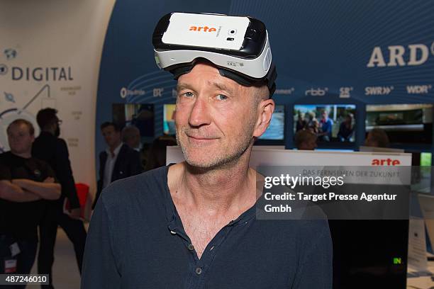 Peter Lohmeyer visits the ARD stand at 2015 IFA Tech Fair on September 7, 2015 in Berlin, Germany.