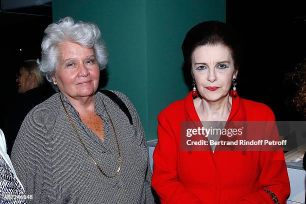 Princess Melekper and Princess Nesrine Toussoun attend the Inauguration of the 'Osiris, Mysteres Engloutis d'Egypte' at Institut du Monde Arabe, by...