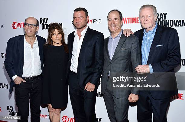 Showtime Networks CEO and Chairman Matthew C. Blank, executive producer Ann Biderman, actor Liev Schreiber, Showtime Networks President David Nevins...