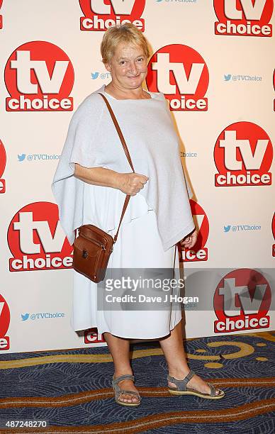 Janine Duvitski attends the TV Choice Awards 2015 at Hilton Park Lane on September 7, 2015 in London, England.