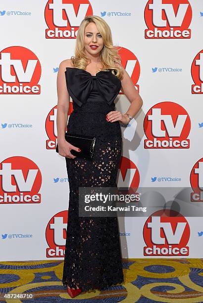 Lydia Bright attends the TV Choice Awards 2015 at Hilton Park Lane on September 7, 2015 in London, England.