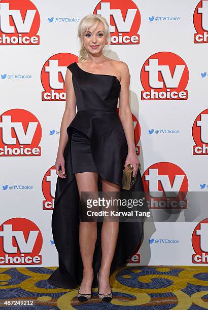 Helen George attends the TV Choice Awards 2015 at Hilton Park Lane on September 7, 2015 in London, England.
