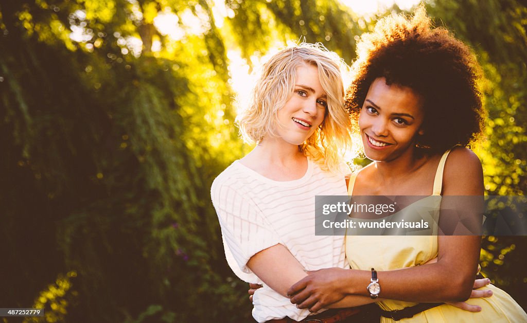 Happy Lesbians Couple High-Res Stock Photo - Getty Images