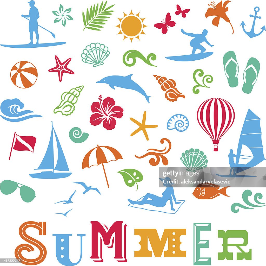 Iconos de verano