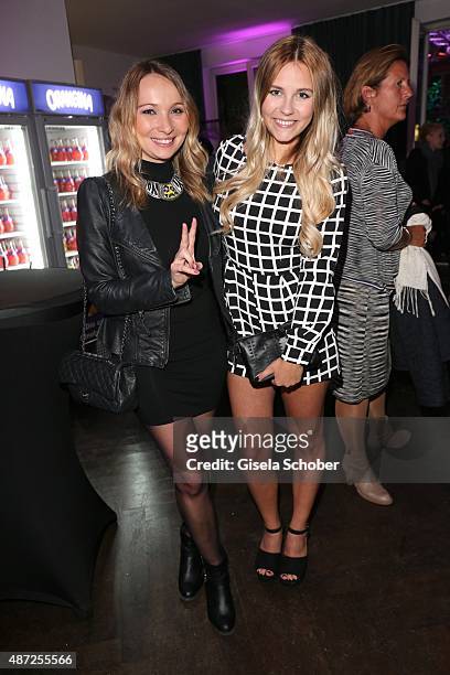 Julia Kautz and Dagi Bee Bibis Beauty Palace during the world premiere of 'Fack ju Goehte 2' afterparty at Burger & Lobster Bank on September 7, 2015...