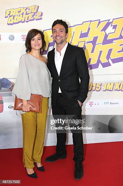 Producer Lena Schoemann, Director Bora Dagtekin during the world premiere of 'Fack ju Goehte 2' at Mathaeser Kino on September 7, 2015 in Munich,...