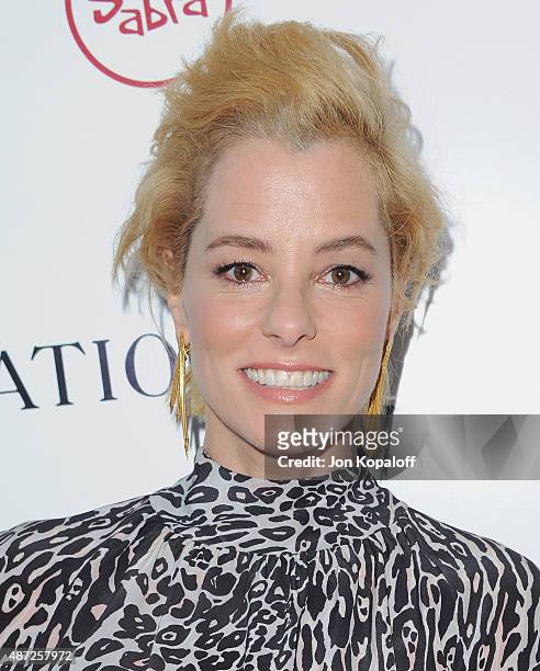 Actress Parker Posey arrives "Irrational Man" at Writers Guild Awards on July 9, 2015 in Los Angeles, California.