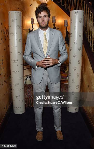 Isaac Ferry attends the Links Of London 25th Anniversary Event at Loulou's on September 7, 2015 in London, England.