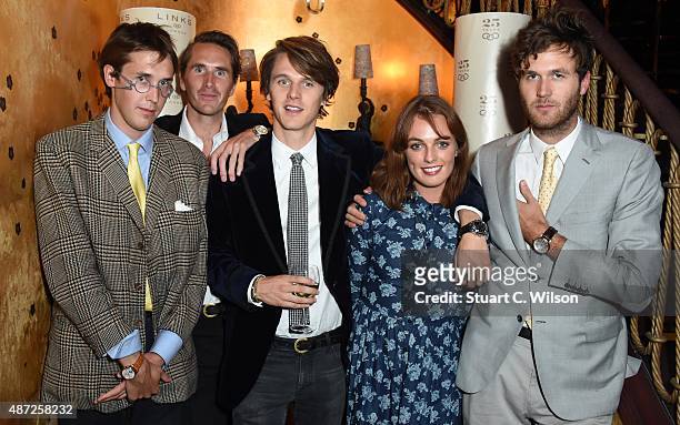 Merlin Ferry, Tara Ferry, Otis Ferry and Isaac Ferry attend the Links Of London 25th Anniversary Event at Loulou's on September 7, 2015 in London,...