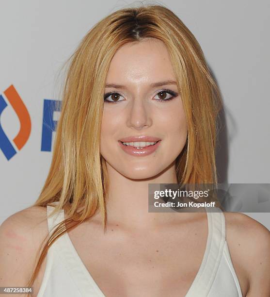 Actress Bella Thorne arrives at the 6th Annual Thirst Gala at The Beverly Hilton Hotel on June 30, 2015 in Beverly Hills, California.