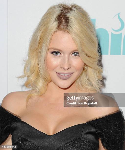 Actress Renee Olstead arrives at the 6th Annual Thirst Gala at The Beverly Hilton Hotel on June 30, 2015 in Beverly Hills, California.
