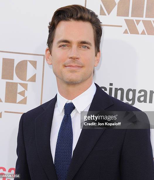 Actor Matt Bomer arrives at the Los Angeles Premiere "Magic Mike XXL" at TCL Chinese Theatre IMAX on June 25, 2015 in Hollywood, California.