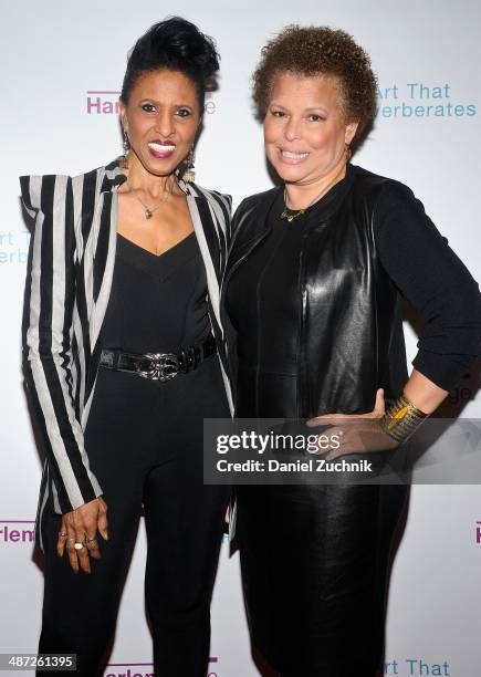 Nona Hendryx and Debra Lee attend the Harlem Stage 2014 Spring Gala at Harlem Stage Gatehouse on April 28, 2014 in New York City.