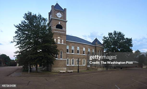 An exterior of the restored Tallahatchie County Courthouse, where the trial of the two men accused of killing Emmett Till was held. Photographed on...