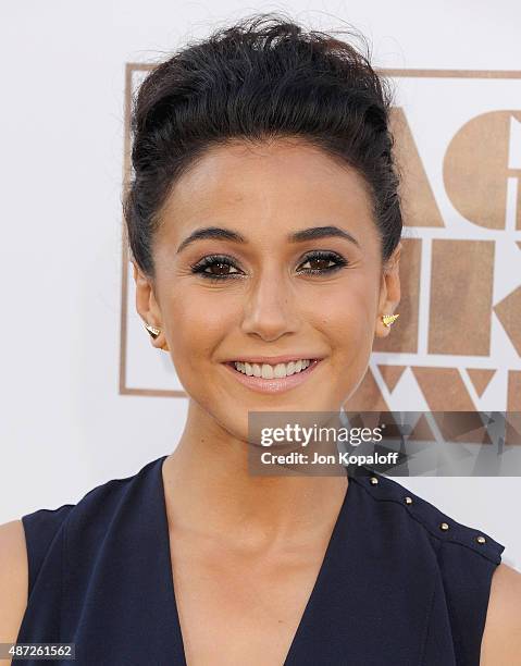 Actress Emmanuelle Chriqui arrives at the Los Angeles Premiere "Magic Mike XXL" at TCL Chinese Theatre IMAX on June 25, 2015 in Hollywood, California.