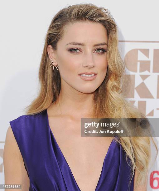 Actress Amber Heard arrives at the Los Angeles Premiere "Magic Mike XXL" at TCL Chinese Theatre IMAX on June 25, 2015 in Hollywood, California.