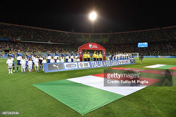 Atmosphere during the UEFA EURO 2016 Qualifier match between Italy and Bulgaria on September 6, 2015 in Palermo, Italy.