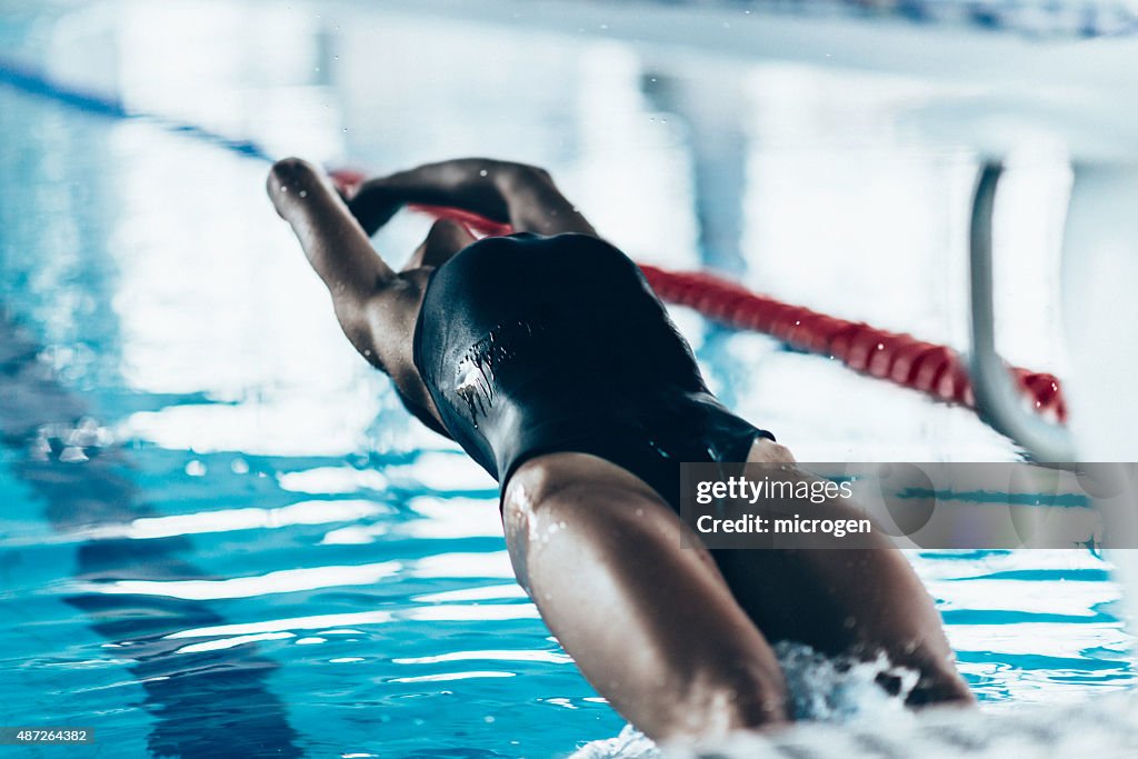 Backstroke Swimming Start