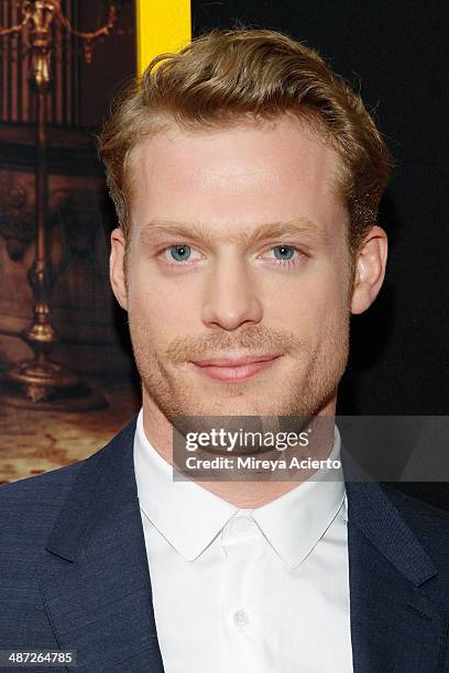 Actor Sam Reid attends the "Belle" premiere at The Paris Theatre on April 28, 2014 in New York City.