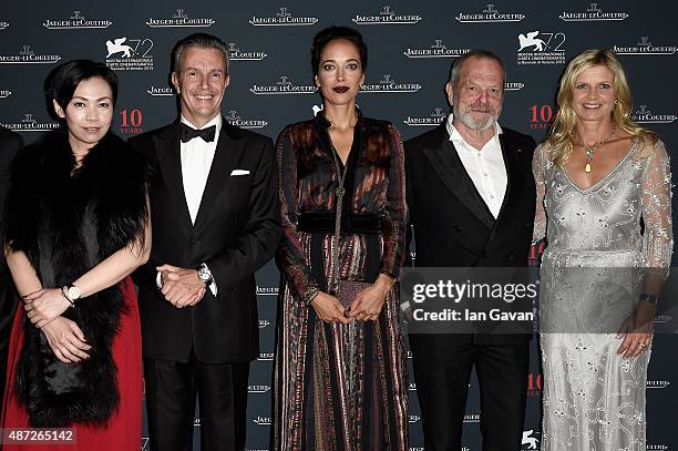 Kit Chan, Jaeger-LeCoultre Ceo Daniel Riedo, Carmen Chaplin, director Terry Gilliam and Clare Milford Haven attend the Jaeger-LeCoultre gala event...