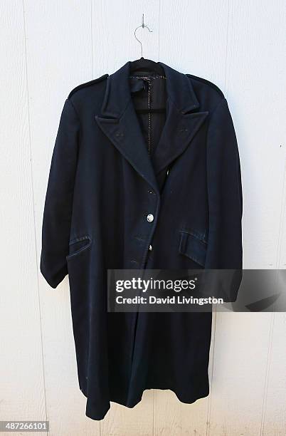 Jacket worn by John Lennon is seen at Nate D Sanders Auctions on April 28, 2014 in Brentwood, California.