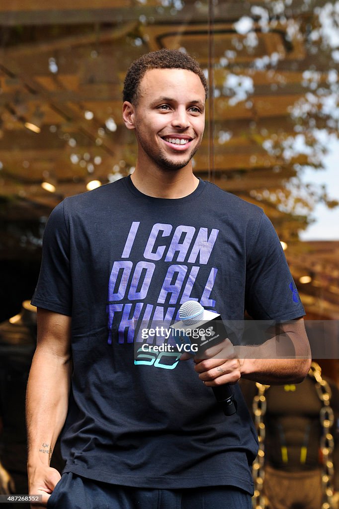 Stephen Curry Attends Commercial Event In Shanghai