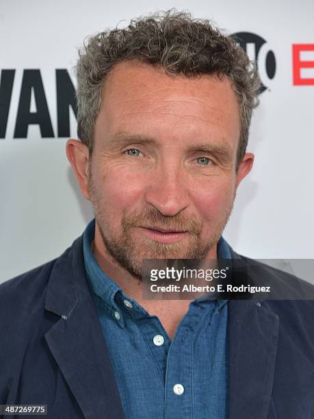 Actor Eddie Marsan arrives to an exclusive conversation with the cast of Showtime's "Ray Donovan" at Leonard H. Goldenson Theatre on April 28, 2014...