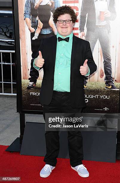 Actor Jesse Heiman attends the premiere of "Neighbors" at Regency Village Theatre on April 28, 2014 in Westwood, California.