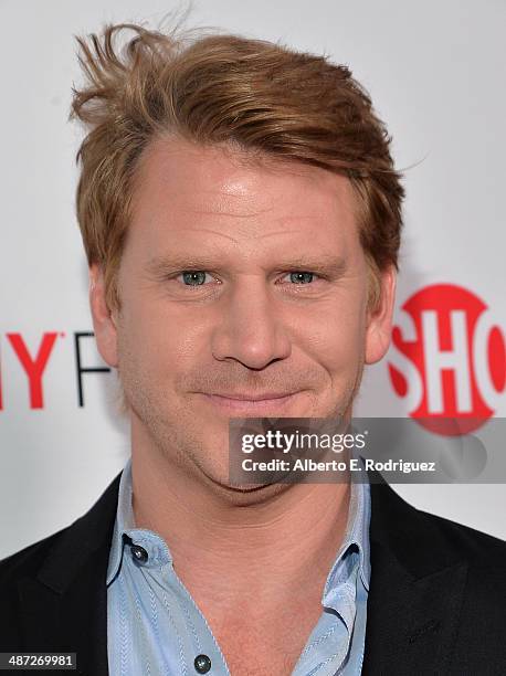 Actor Dash Mihok arrive to an exclusive conversation with the cast of Showtime's "Ray Donovan" at Leonard H. Goldenson Theatre on April 28, 2014 in...