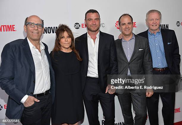 Matt C. Blank, Chairman & CEO of Showtime Networks, executive producer Ann Biderman, actor Liev Schreiber, David Nevins, President of Showtime...