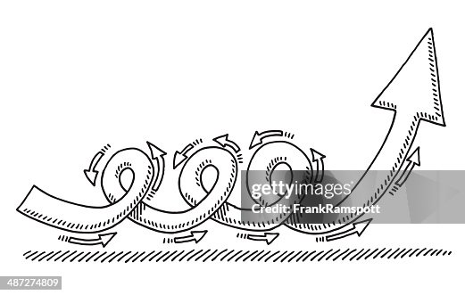 Dynamic Twisted Arrow Drawing Dynamic Twisted Arrow Drawing