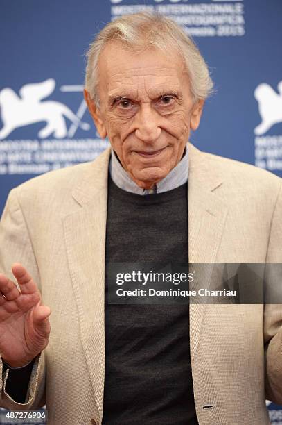 Roberto Herlitzka attends a photocall for 'Blood Of My Blood' during the 72nd Venice Film Festival at Palazzo del Casino on September 8, 2015 in...