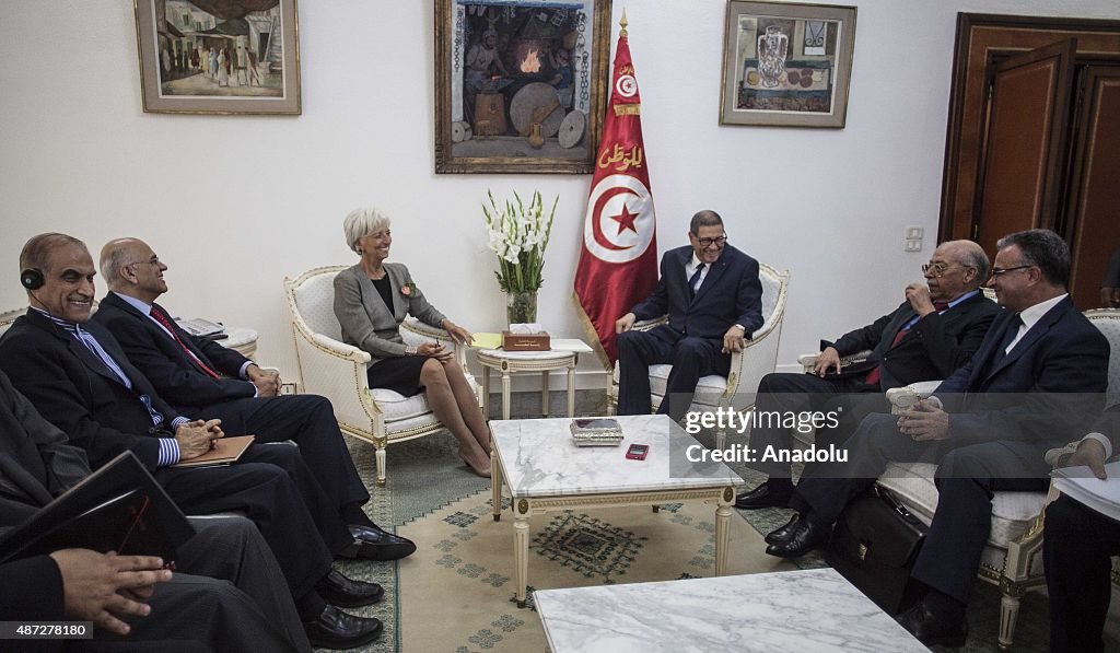 IMF Managing Director Christine Lagarde visits Tunis