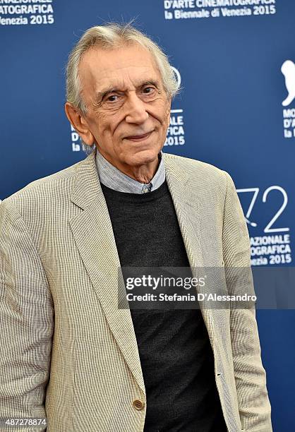 Roberto Herlitzka attends a photocall for 'Blood Of My Blood' during the 72nd Venice Film Festival at on September 8, 2015 in Venice, Italy.