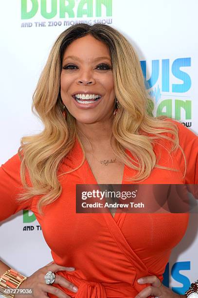 Host Wendy Williams poses for a photo during The Elvis Duran Z100 Morning Show at Z100 Studio on September 8, 2015 in New York City.