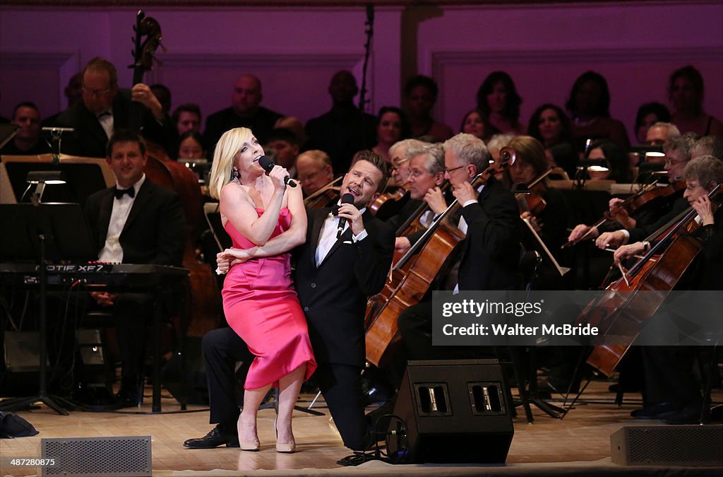 Jane Krakowski and Will Chase perform during The New York Pops 31st