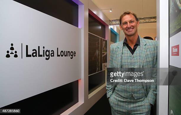 Former Arsenal and England footballer Tony Adams during day four of the Soccerex Global Convention at Manchester Central on September 8, 2015 in...