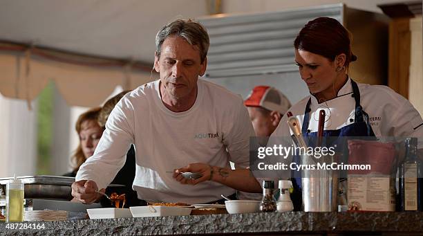 Chef/owner Dory Ford of Baur's restaurant in Denver did a culinary demonstration at A Taste of Colorado Festival on Friday, September 4, 2015. Ford,...