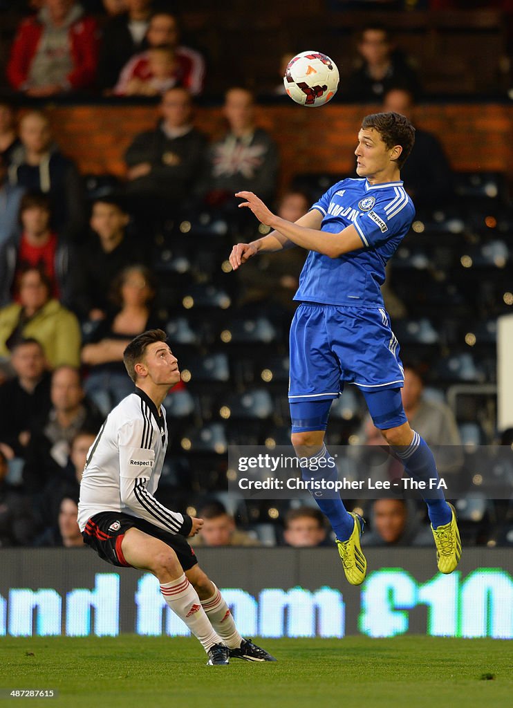 Fulham U18 v Chelsea U18 - FA Youth Cup Final: First Leg