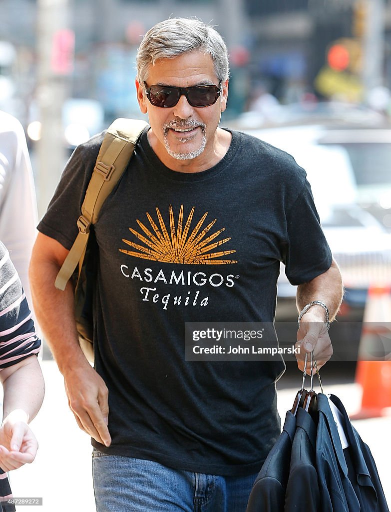 Celebrities Attend The First Taping Of "The Late Show With Stephen Colbert"