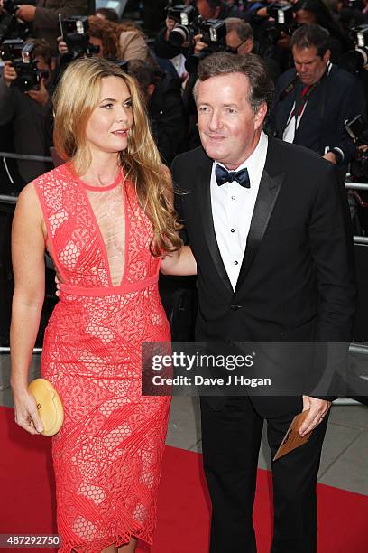 Piers Morgan and wife Celia Walden attend the GQ Men Of The Year Awards at The Royal Opera House on September 8, 2015 in London, England.