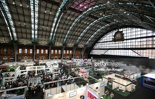 General view during an announcement for new added venues on day four of the Soccerex - Manchester Convention at Manchester Centralon September 8,...