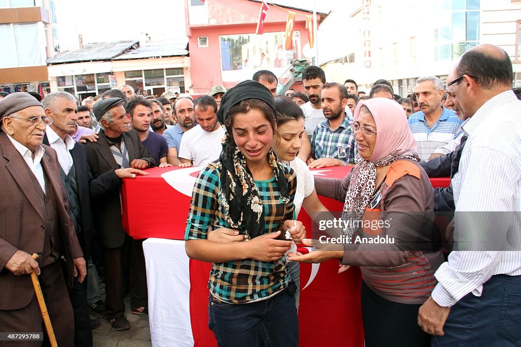 Funeral ceremony for martyred soldier in Turkey's Ardahan