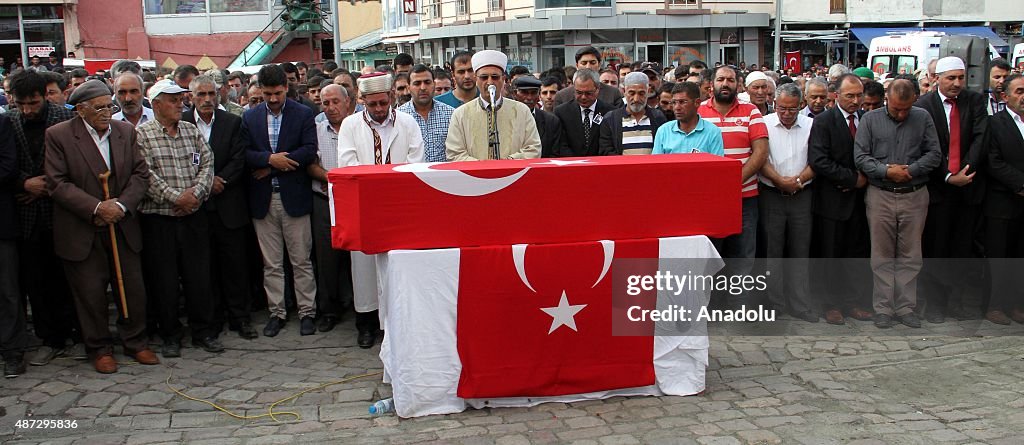 Funeral ceremony for martyred soldier in Turkey's Ardahan