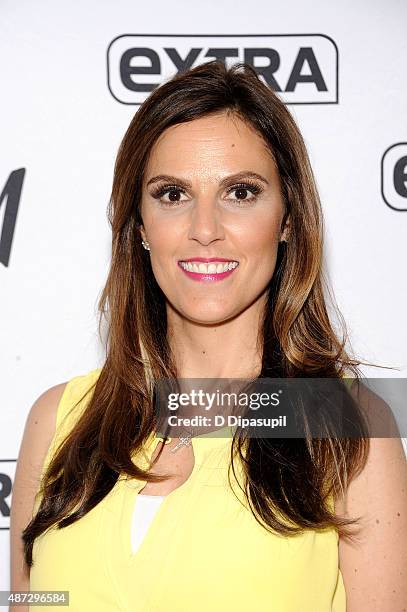 Taya Kyle visits "Extra" at their New York studios at H&M in Times Square on September 8, 2015 in New York City.