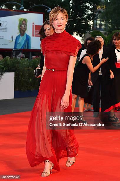 Alba Rohrwacher attends a premiere for 'Blood Of My Blood' during the 72nd Venice Film Festival at on September 8, 2015 in Venice, Italy.