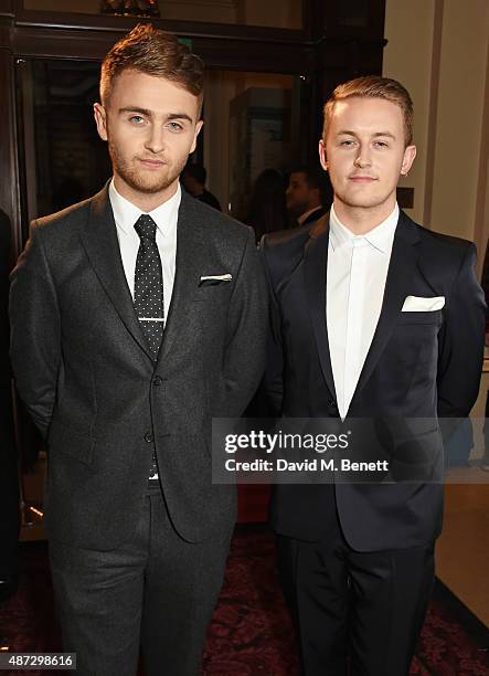 Howard Lawrence and Guy Lawrence of Disclosure attend the GQ Men Of The Year Awards at The Royal Opera House on September 8, 2015 in London, England.