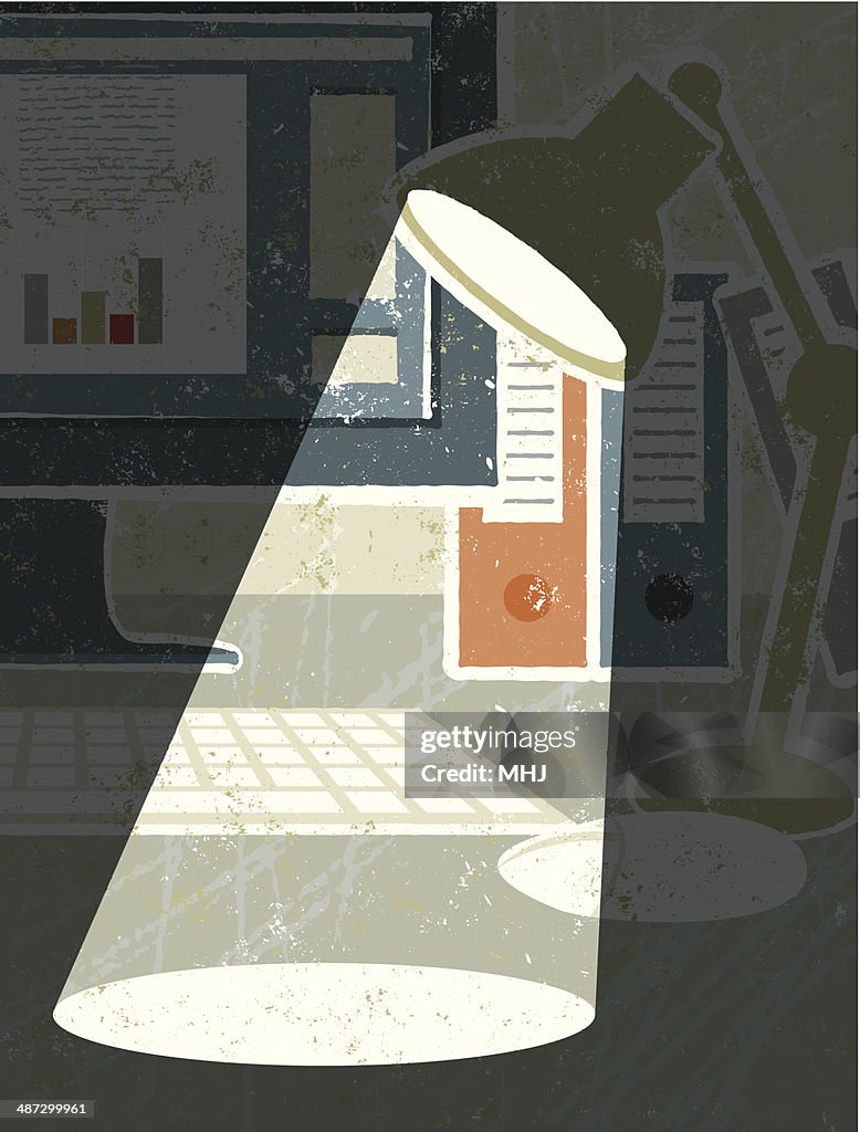 Computer Graphics Spotlight Desktop Computer Lamp And Spotlight High-Res Vector Graphic - Getty Images