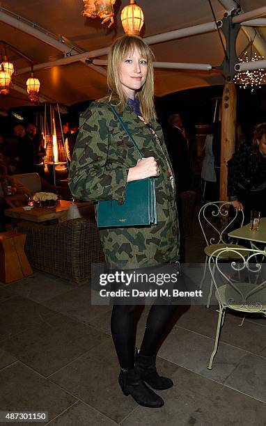 Jade Parfitt attends the Nine by Savannah Miller for Debenhams Launch Party at The Roof Terrace, Ham Yard Hotel on September 8, 2015 in London,...