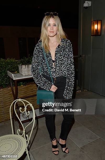 Kara Rose Marshall attends the Nine by Savannah Miller for Debenhams Launch Party at The Roof Terrace, Ham Yard Hotel on September 8, 2015 in London,...